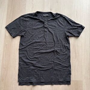 Goodlife Men's Charcoal Henley Shirt